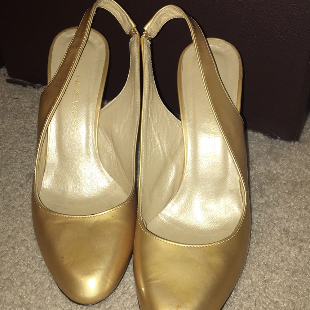 Nine West | Gold Heels